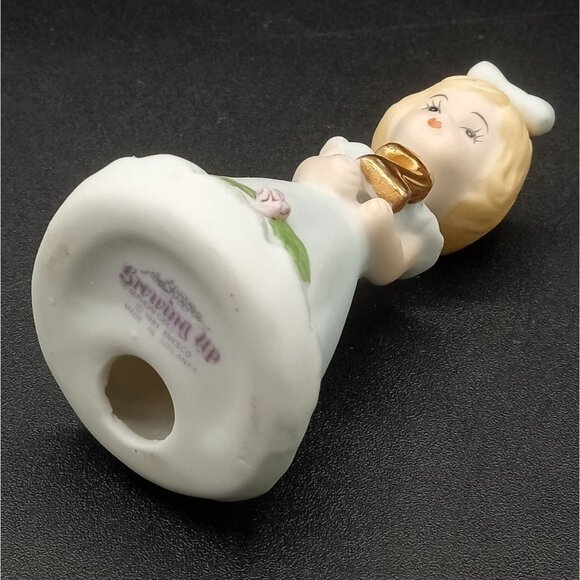 Growing Up Birthday Girls 2 Enesco 3" Celebration Blond Hair Blue Dress 1981 - Picture 13 of 15